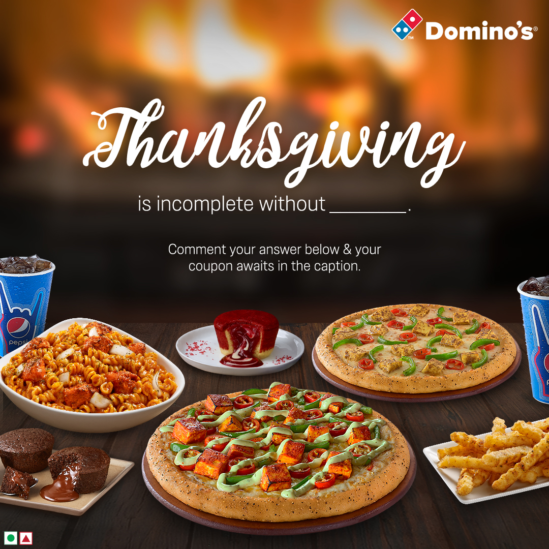 Domino's Thanksgiving campaign for social media