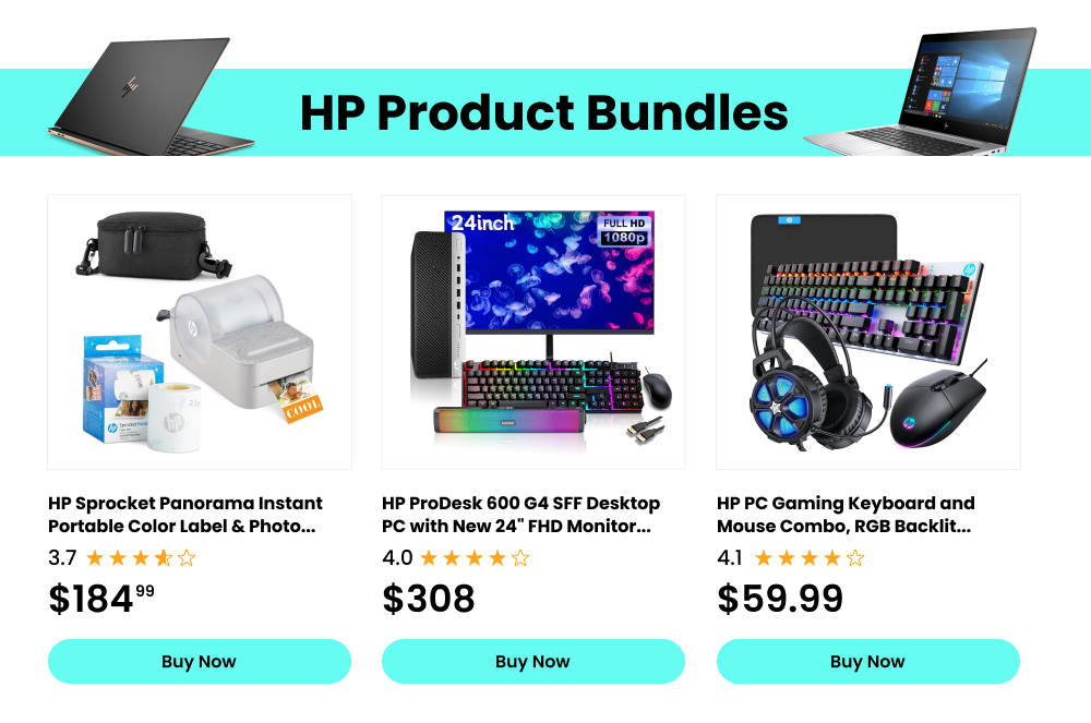 Cyber Monday HP product bundles