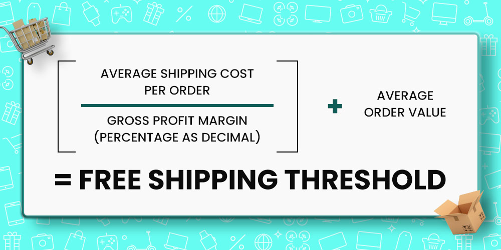 Formula to calculate free shipping threshold