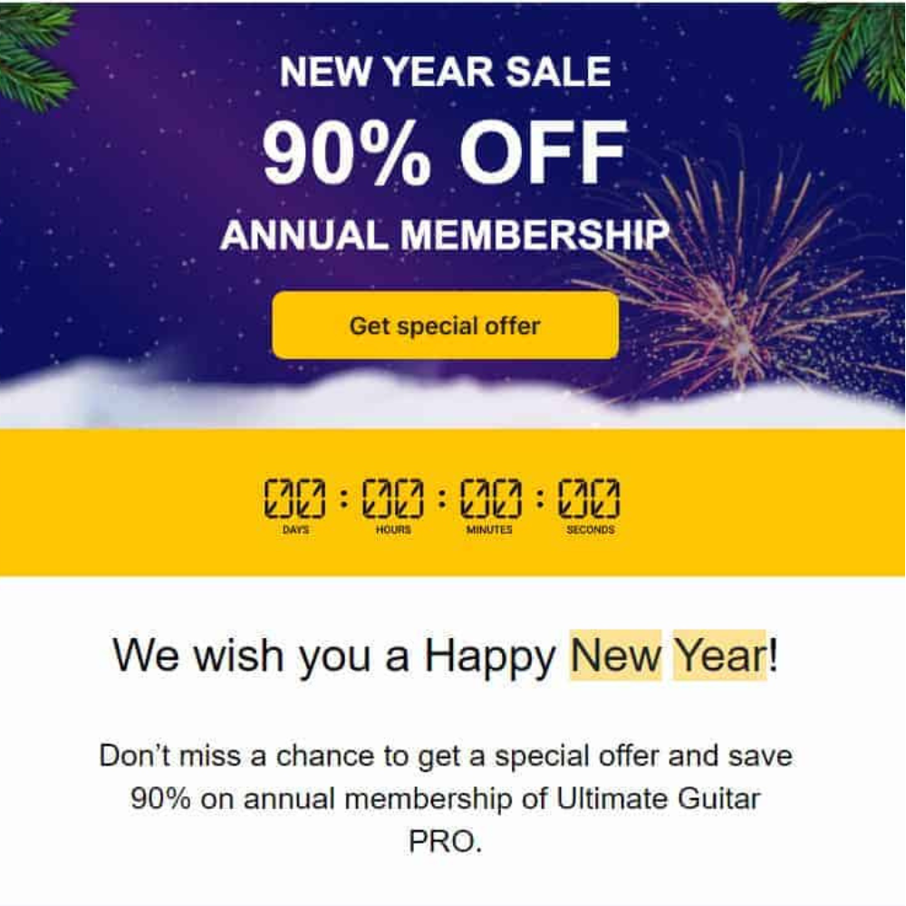 Ultimate Guitar - New Year Discount Offer