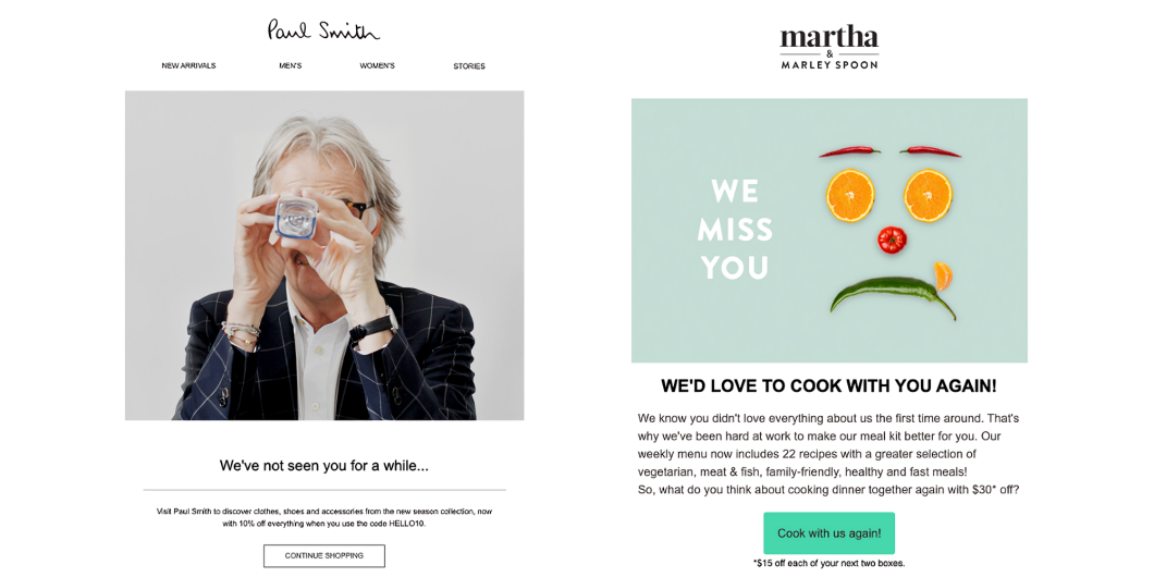 Examples of Re-engagement Email Drip Campaign