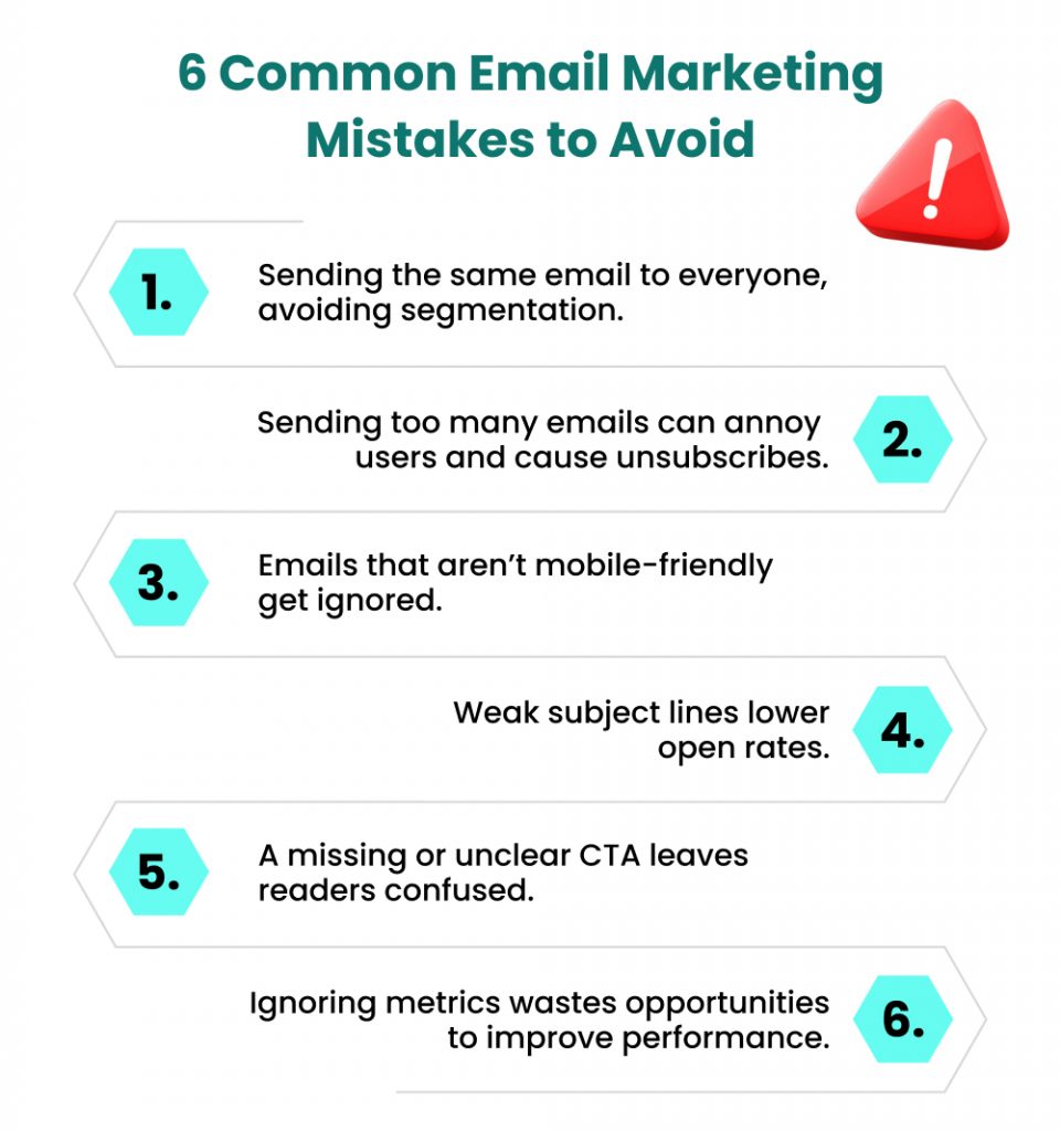 6 common email marketing mistakes to avoid