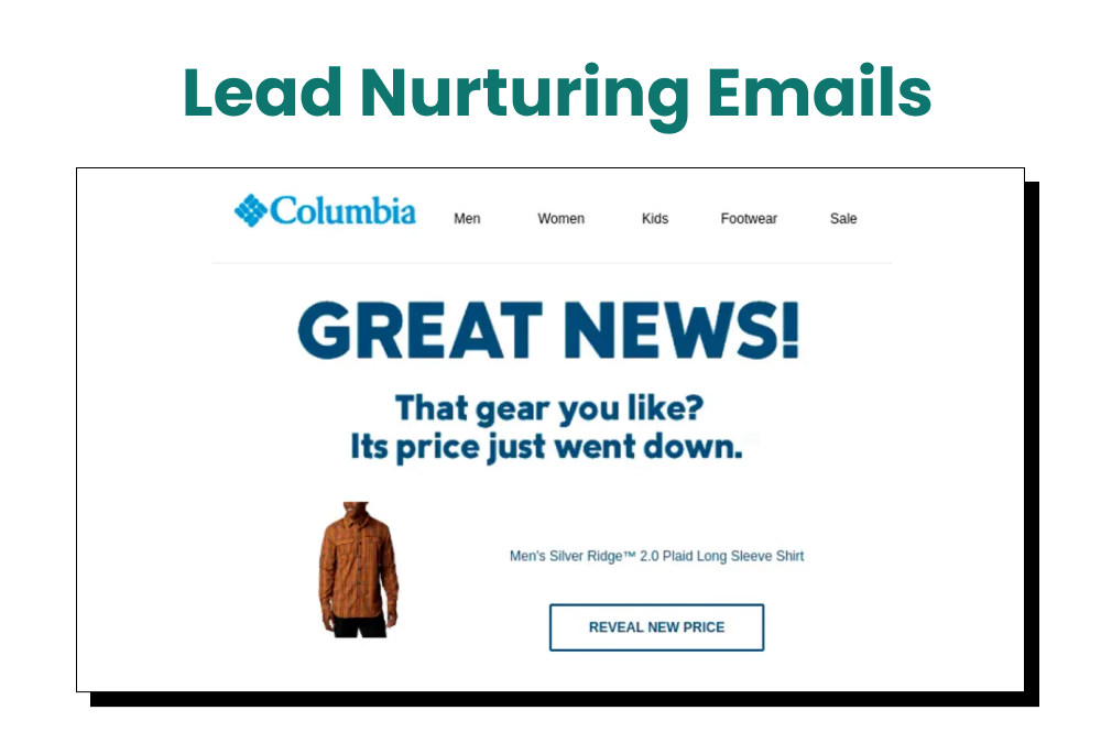 lead nurturing emails