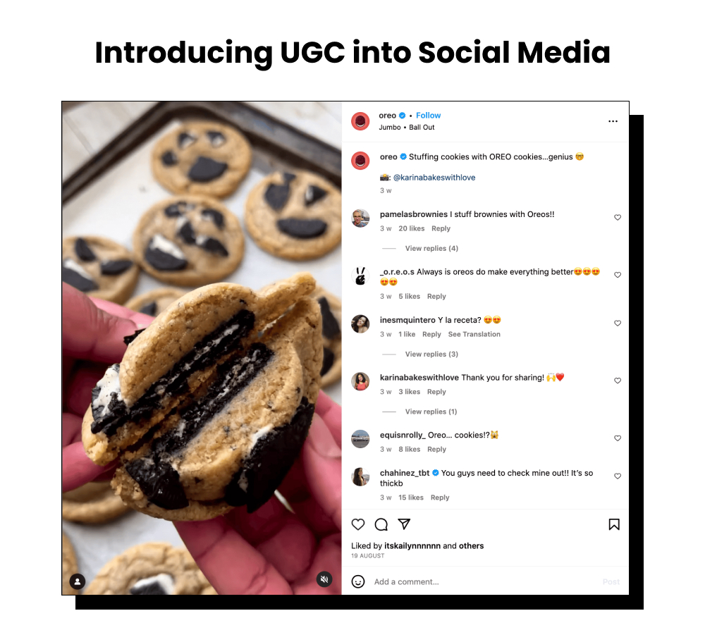 UGC into social media 