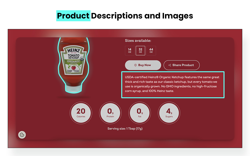 Product Descriptions and Images